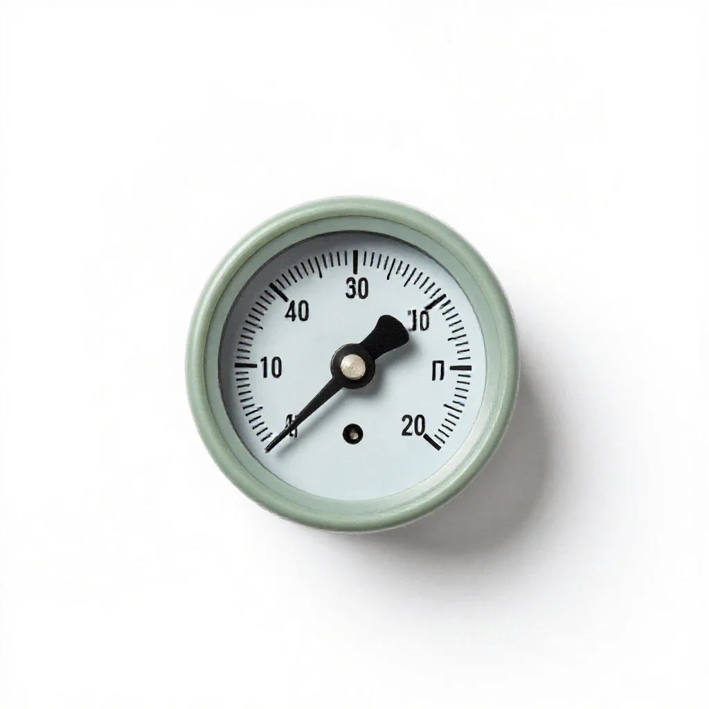 Water gauge isolated on a white background