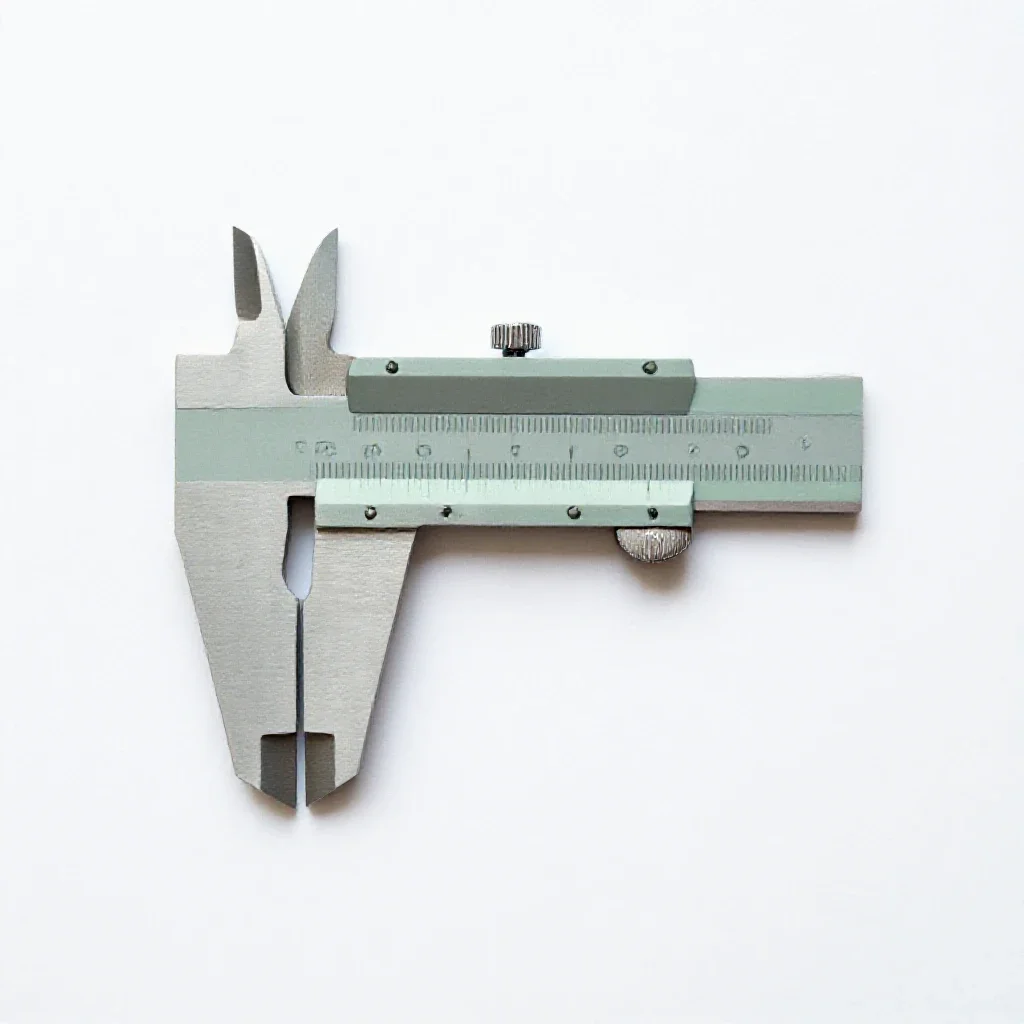 Odd-leg caliper isolated on a white background
