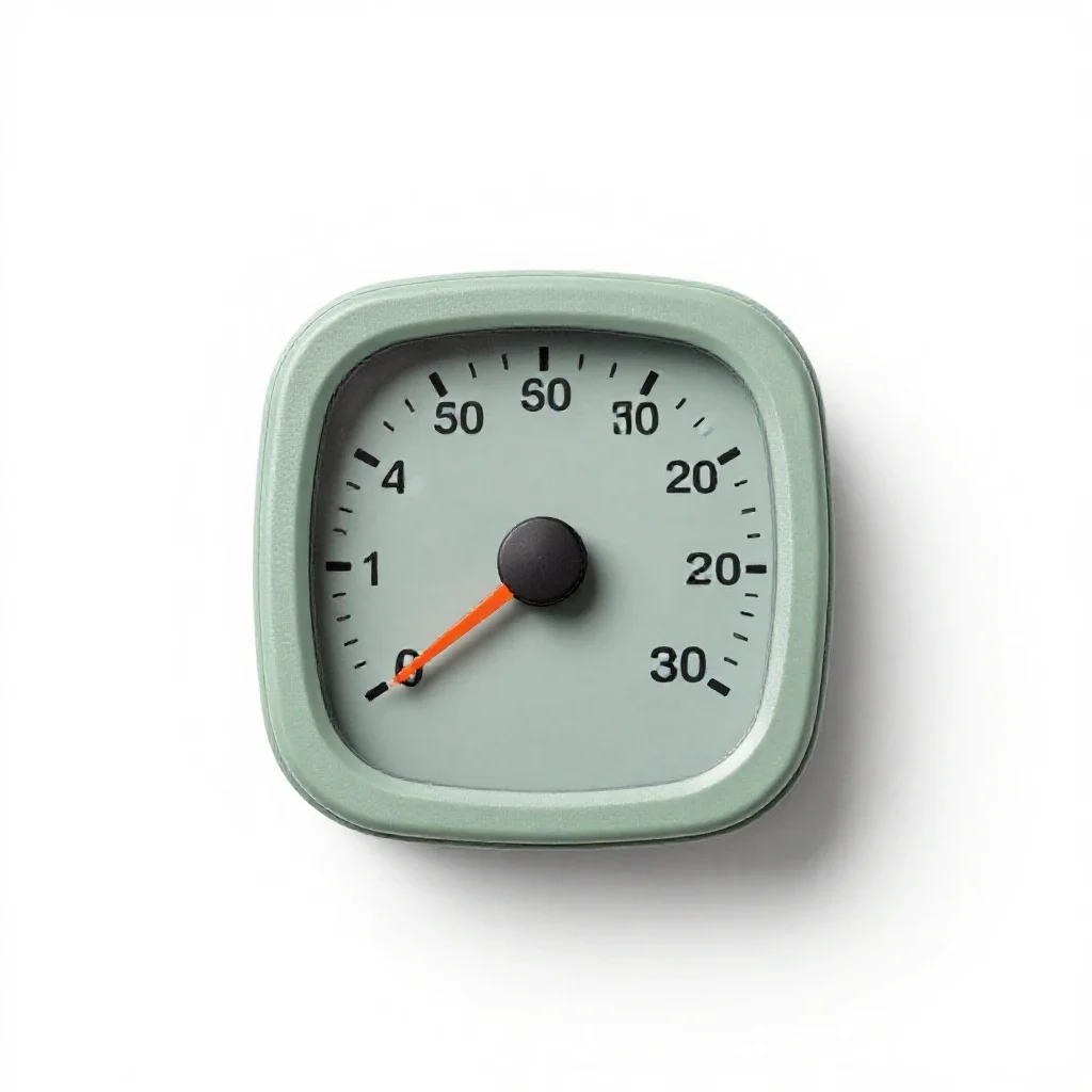 Odometer isolated on a white background