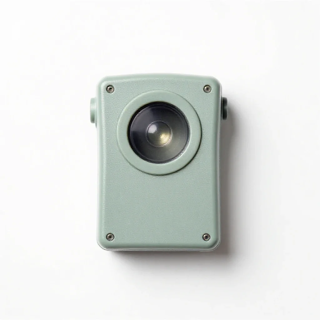 Optical pyrometer isolated on a white background