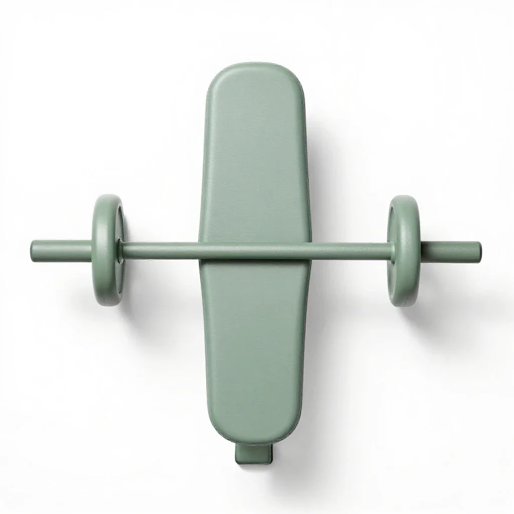 Bench press isolated on a white background