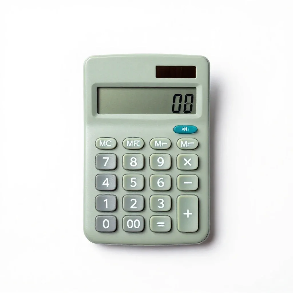 Calculator isolated on a white background