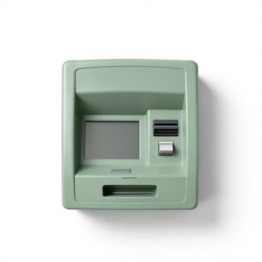 Cash machine isolated on a white background