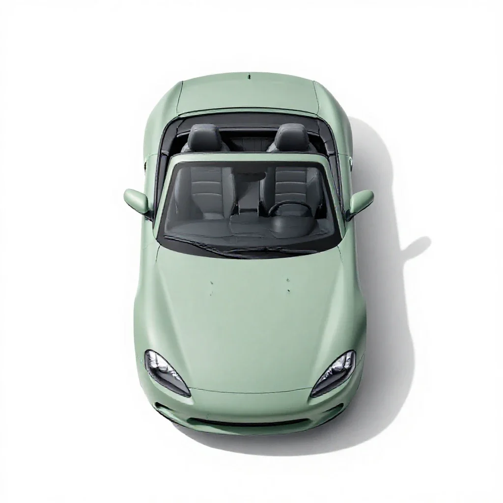 Convertible isolated on a white background
