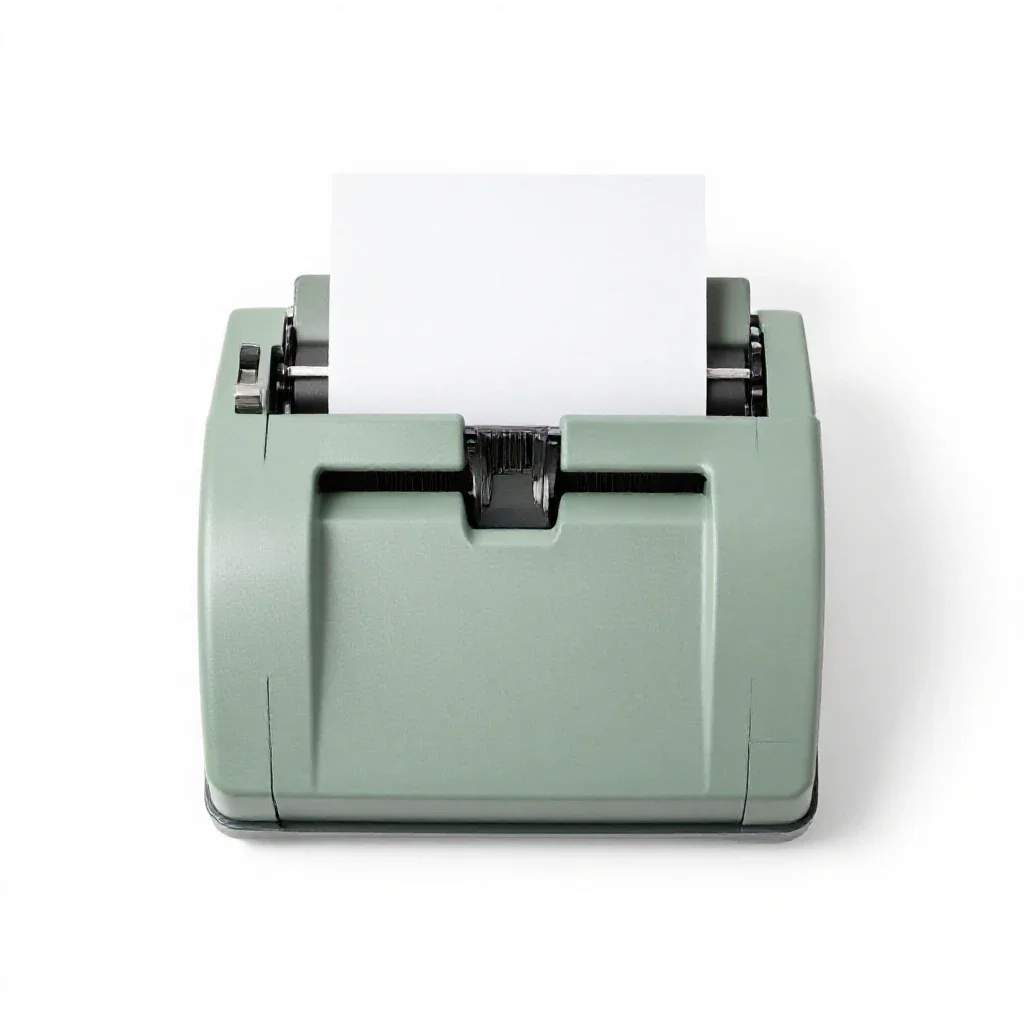 Drum printer isolated on a white background