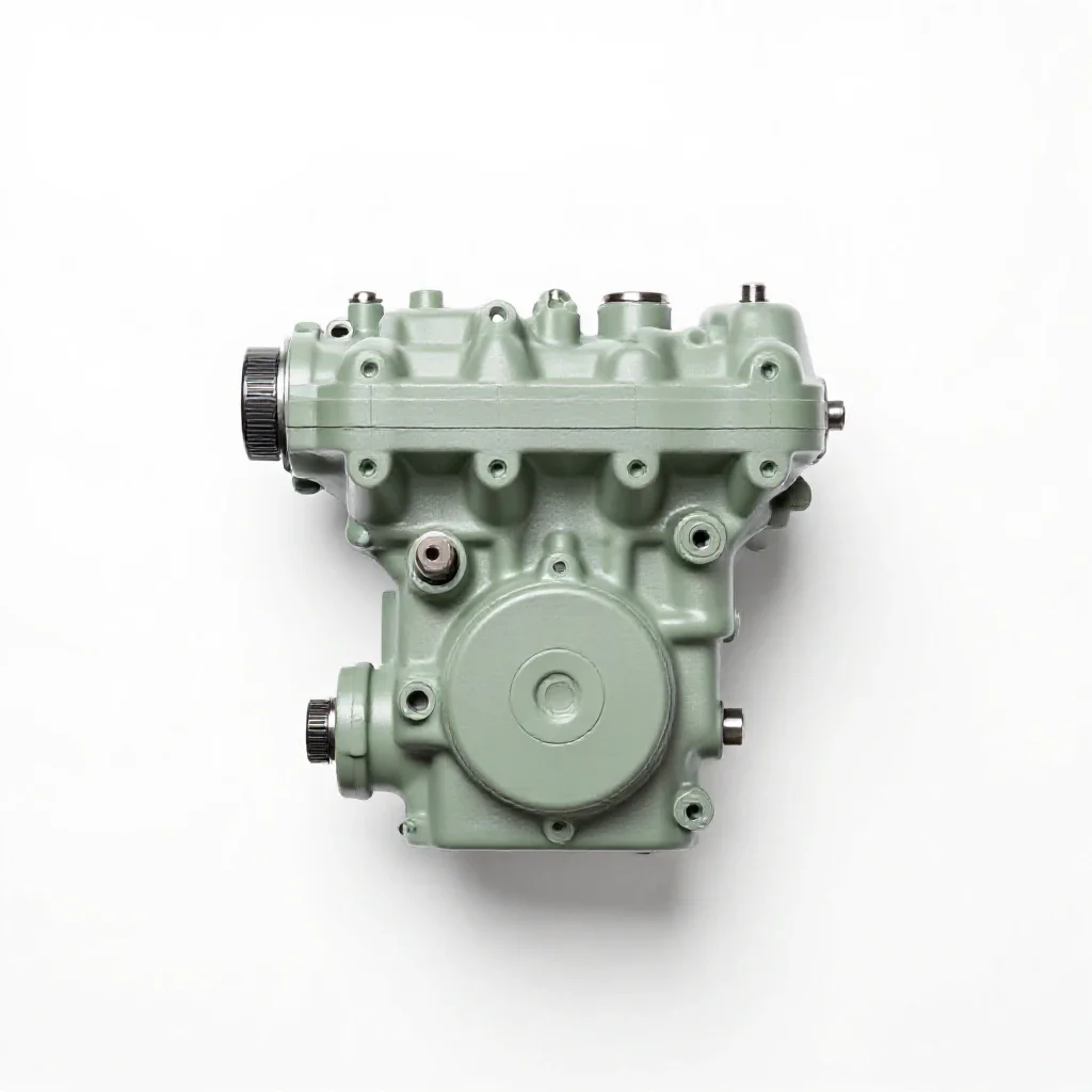 Four-stroke engine isolated on a white background