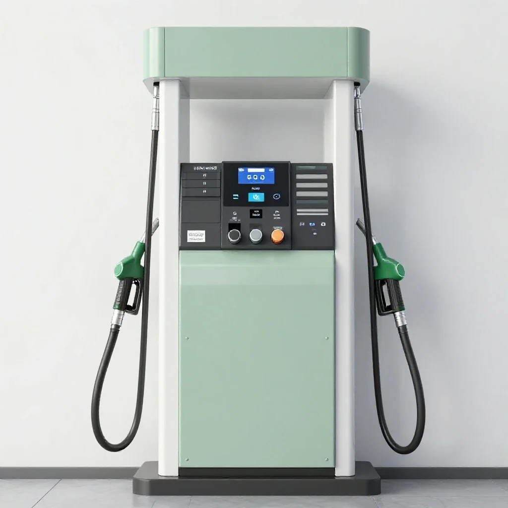 Gas pump isolated on a white background