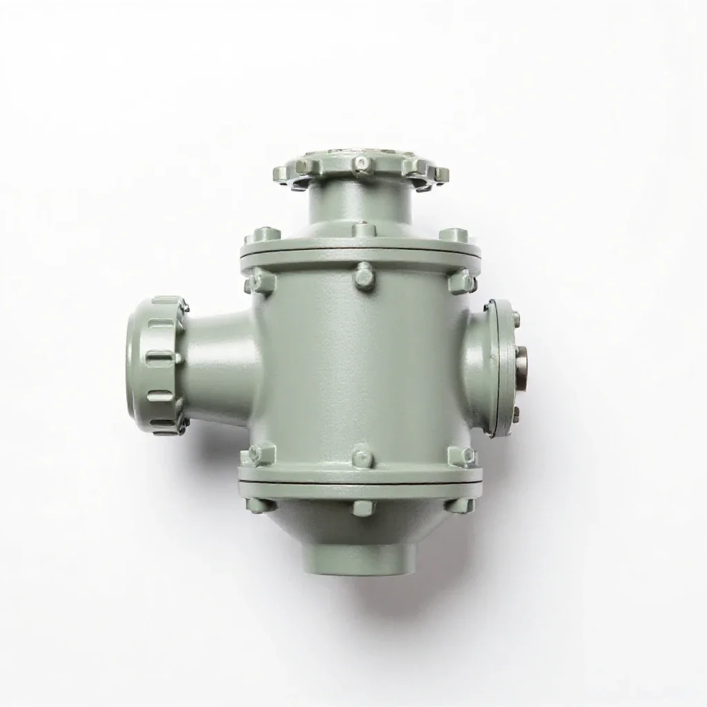 Gas turbine isolated on a white background