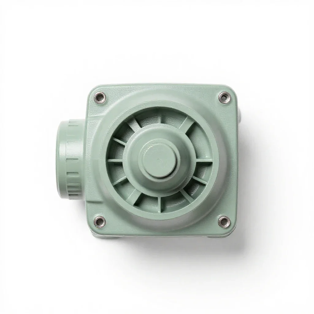 Hydroelectric turbine isolated on a white background