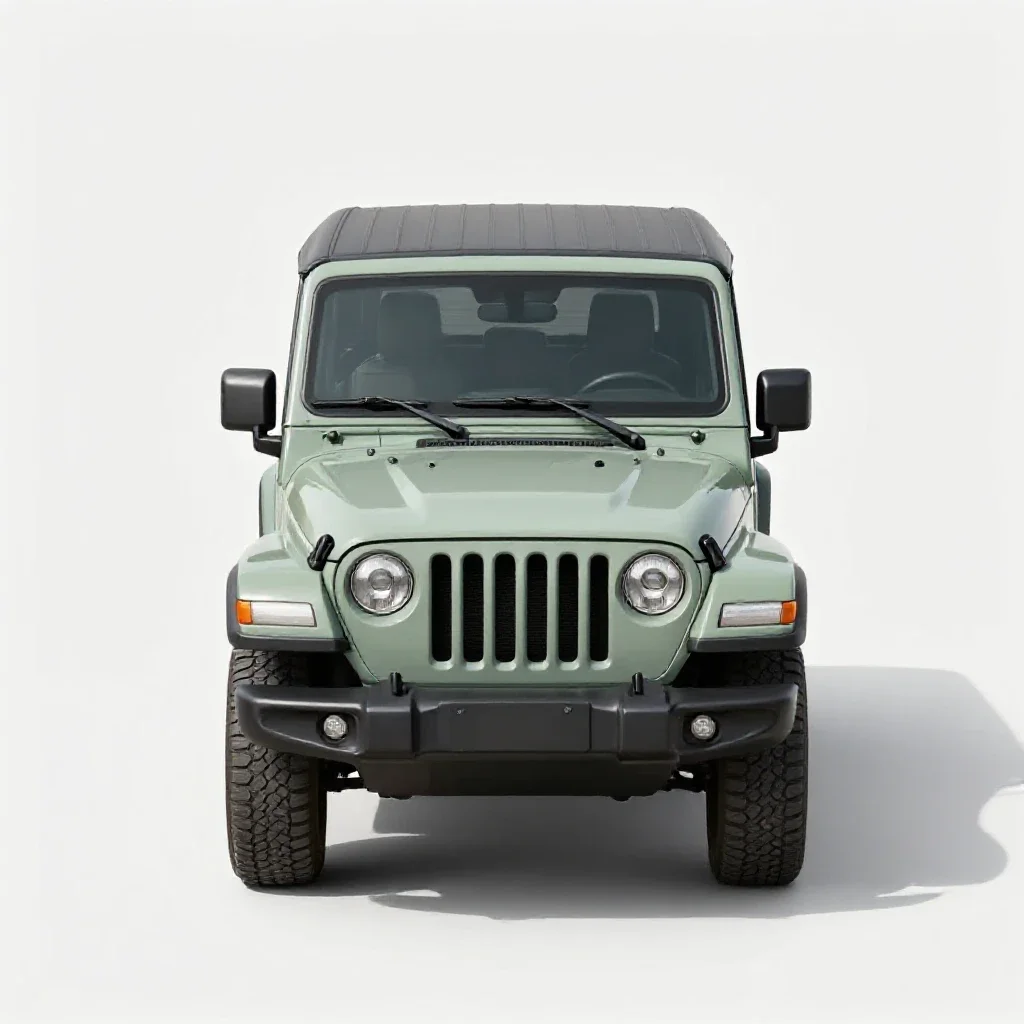 Jeep isolated on a white background