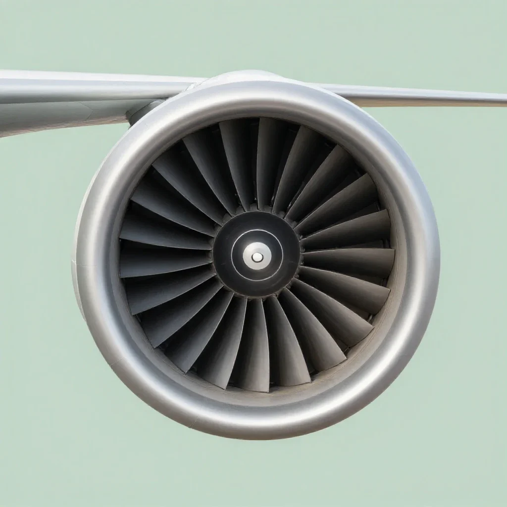 Jet engine isolated on a white background