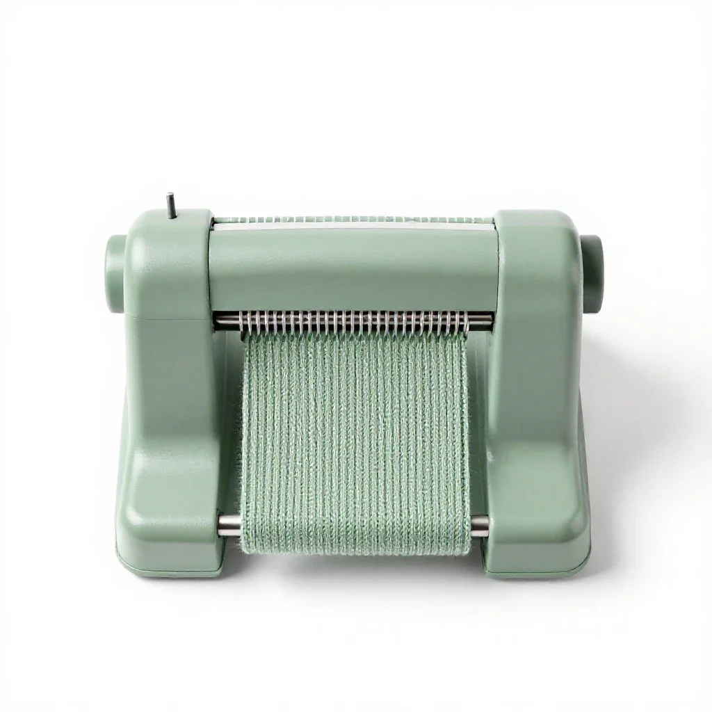 Knitting machine isolated on a white background