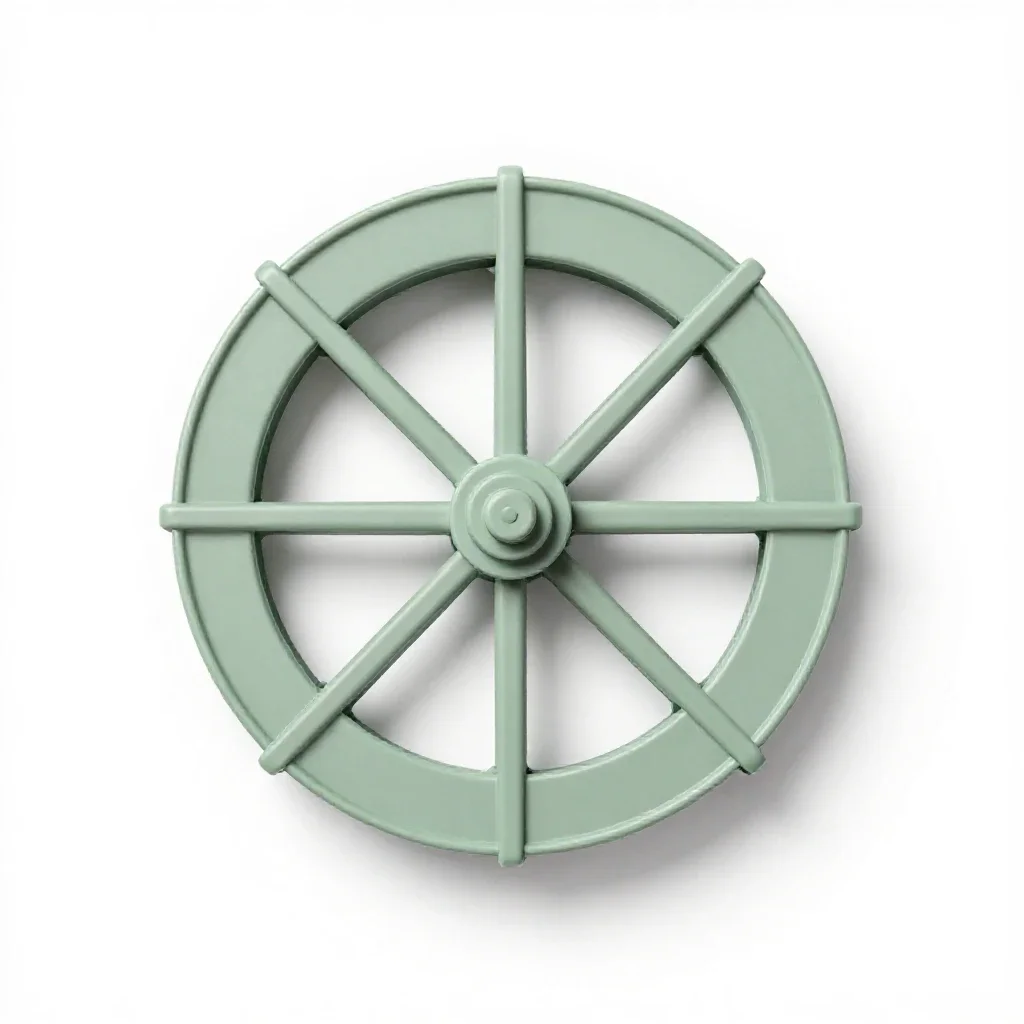 Millwheel isolated on a white background