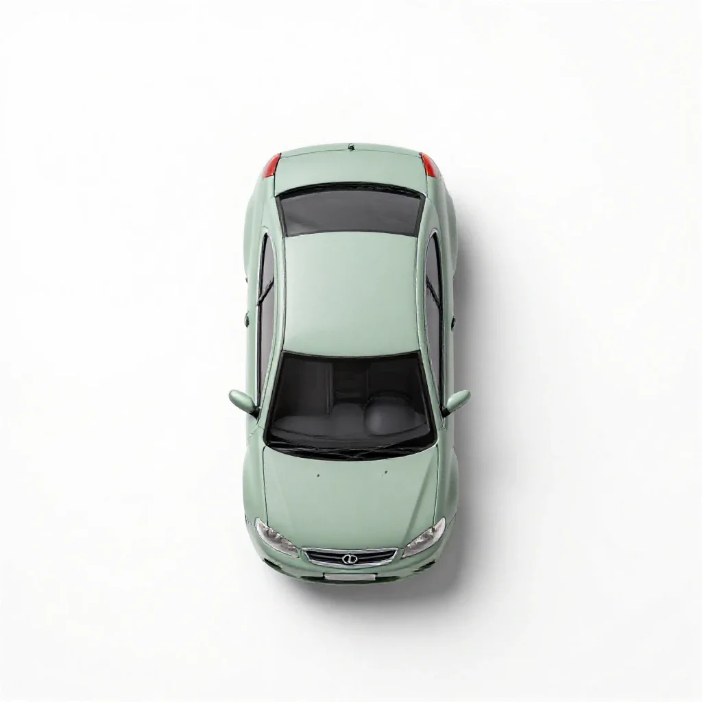 Minicab isolated on a white background