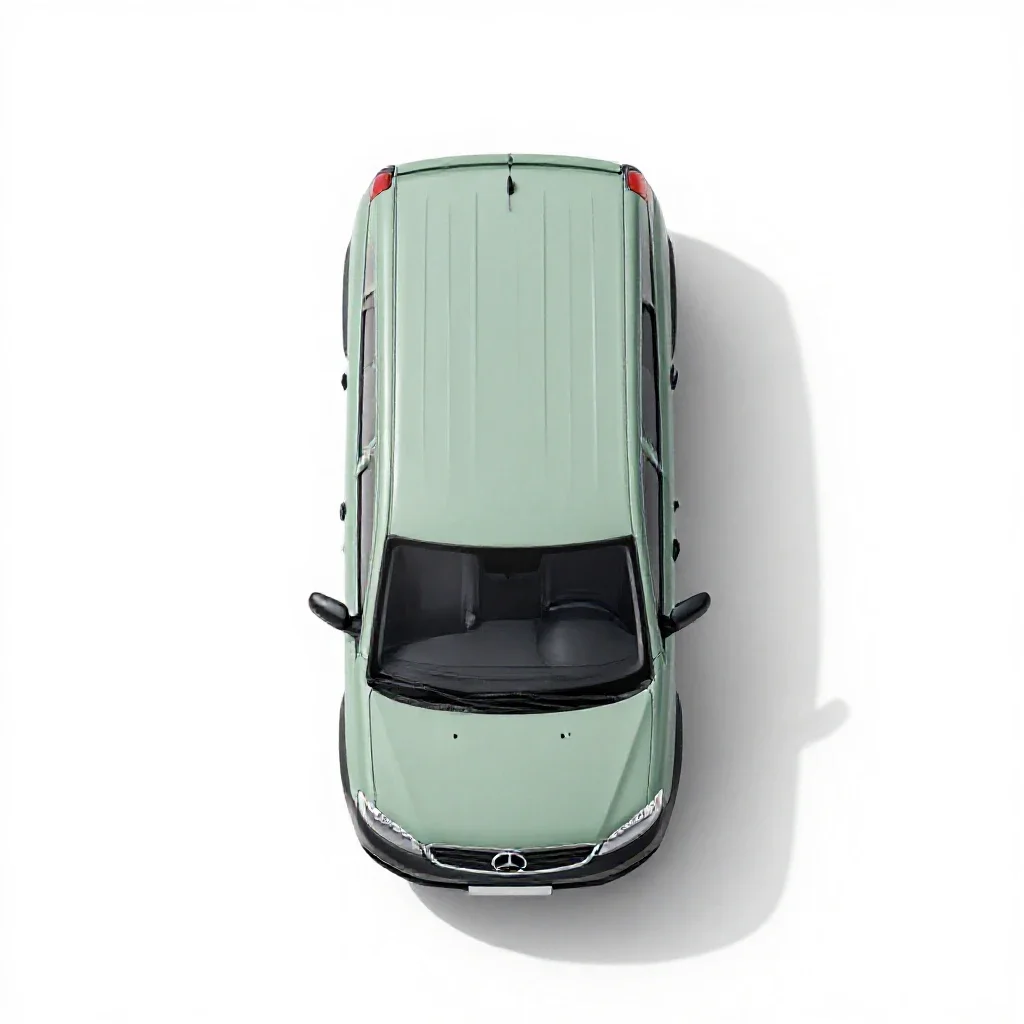 Minivan isolated on a white background