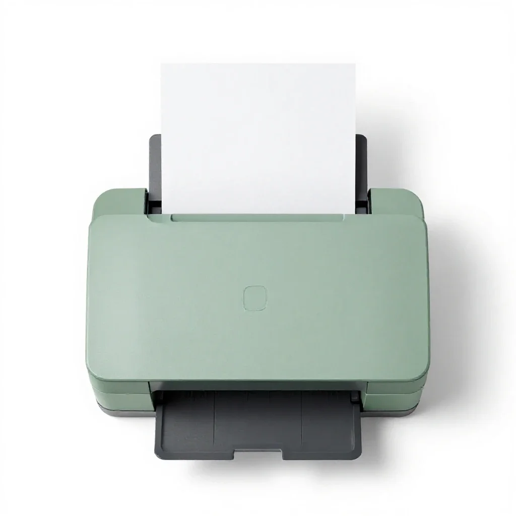 Page printer isolated on a white background