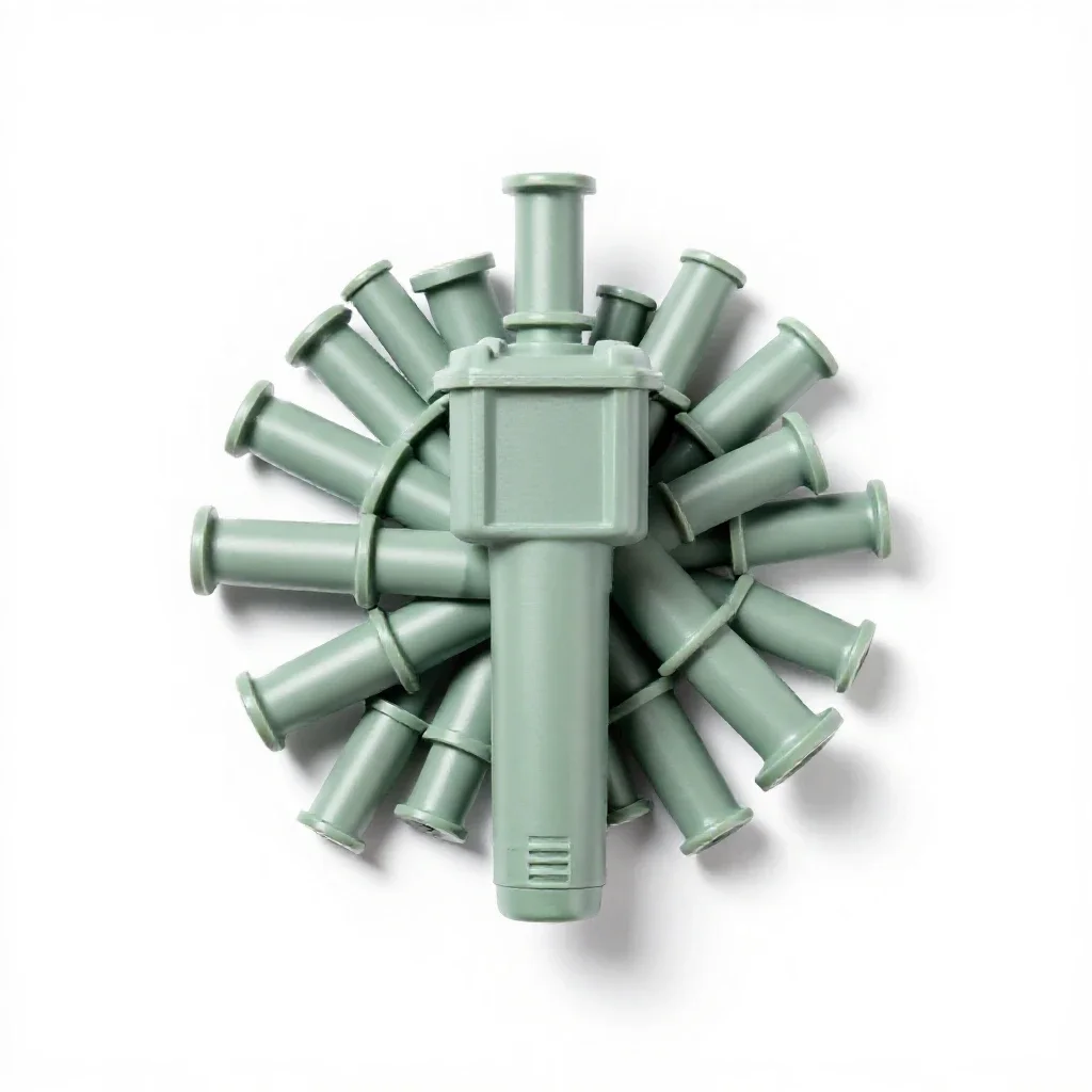 Pile driver isolated on a white background