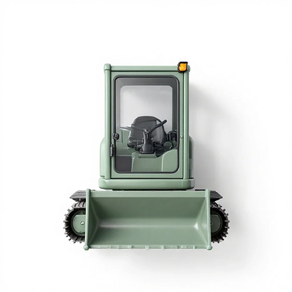 Power shovel isolated on a white background