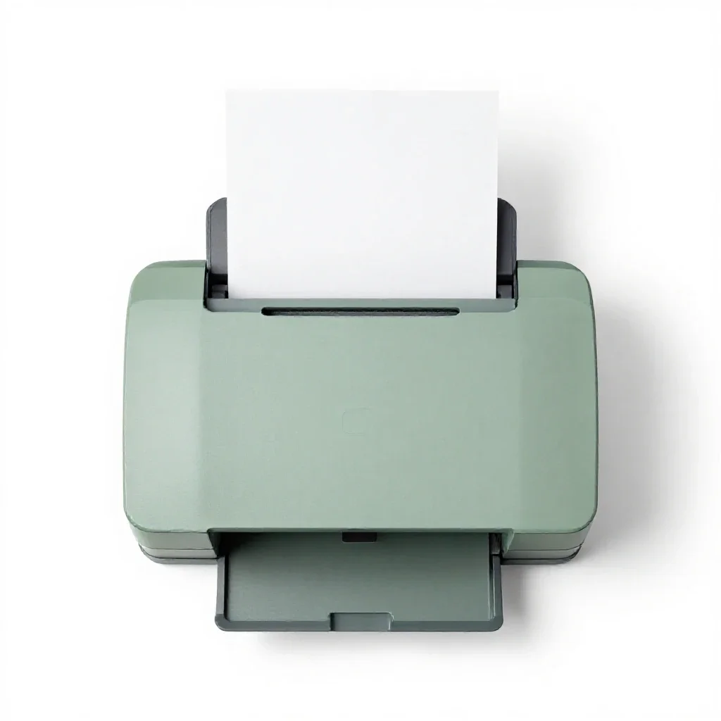 Printer isolated on a white background