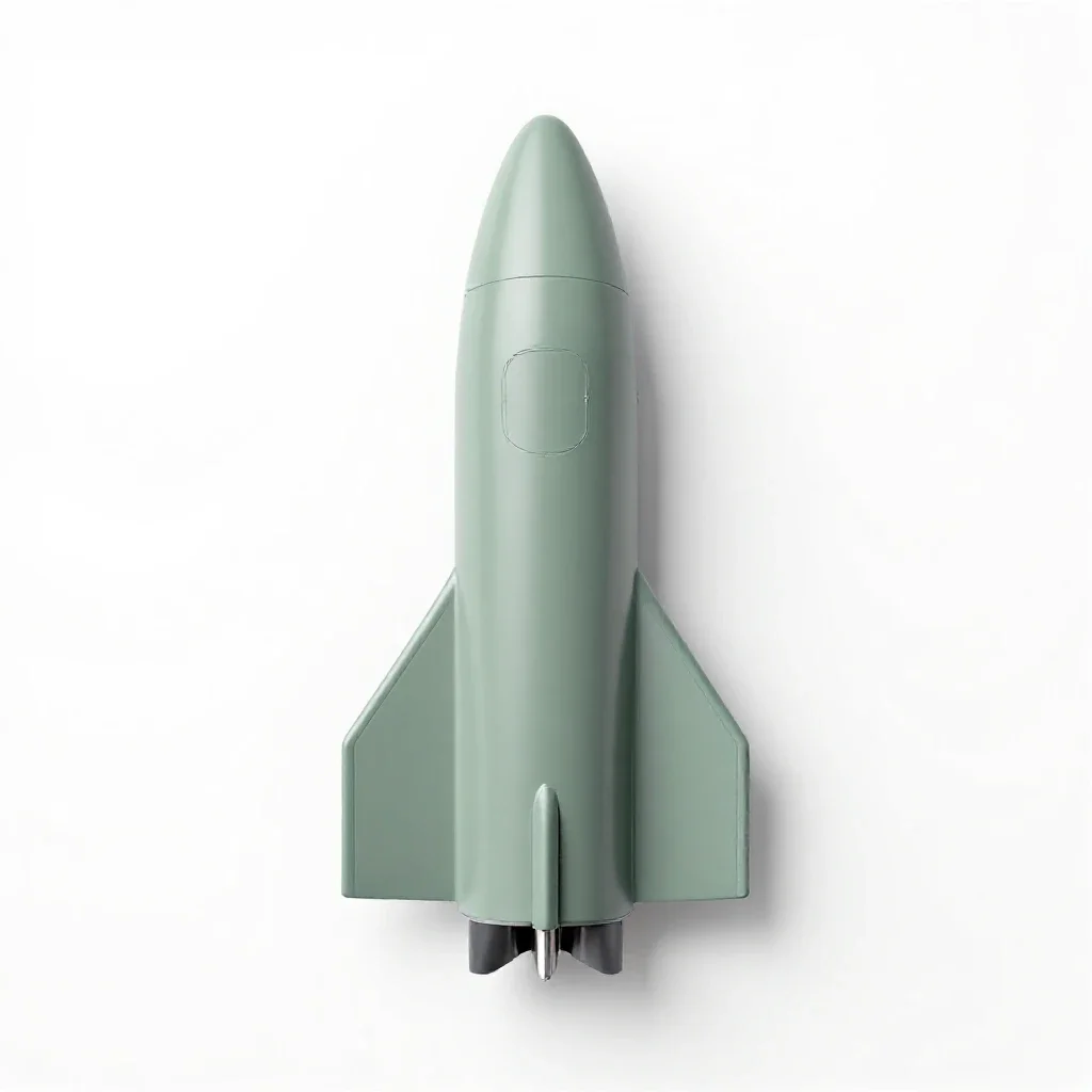 Ramjet isolated on a white background