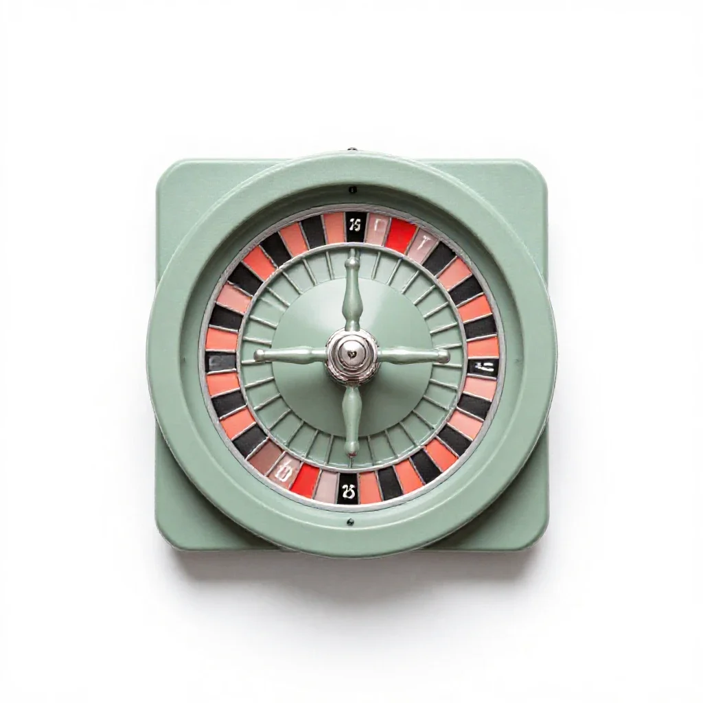 Roulette isolated on a white background