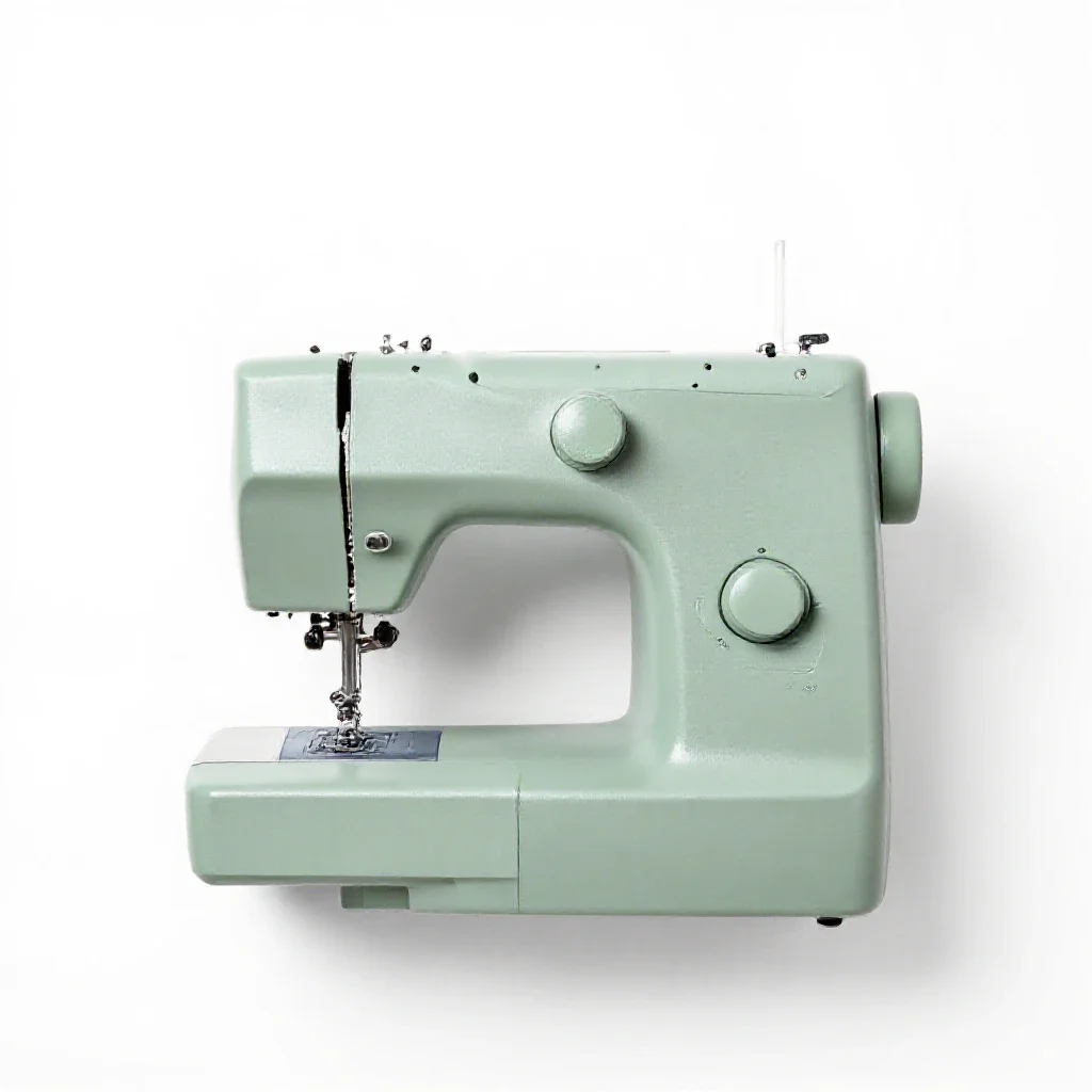 Sewing machine isolated on a white background