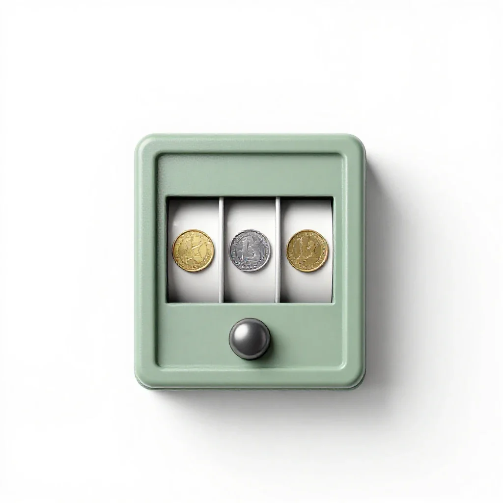 Slot machine isolated on a white background