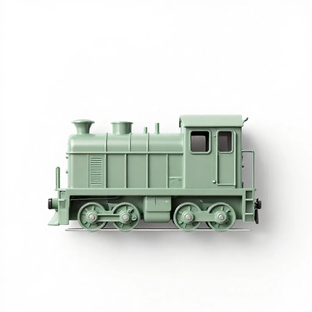 Tank engine isolated on a white background