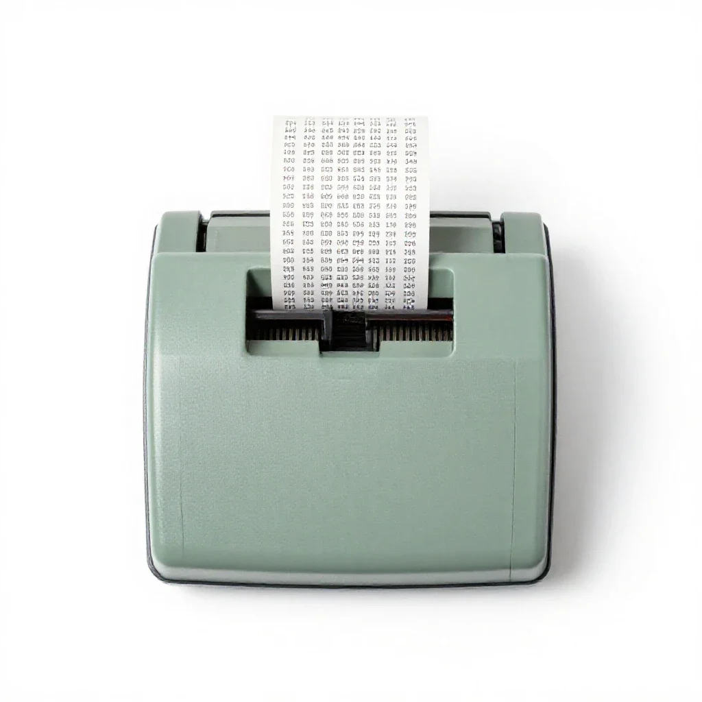 Ticker isolated on a white background