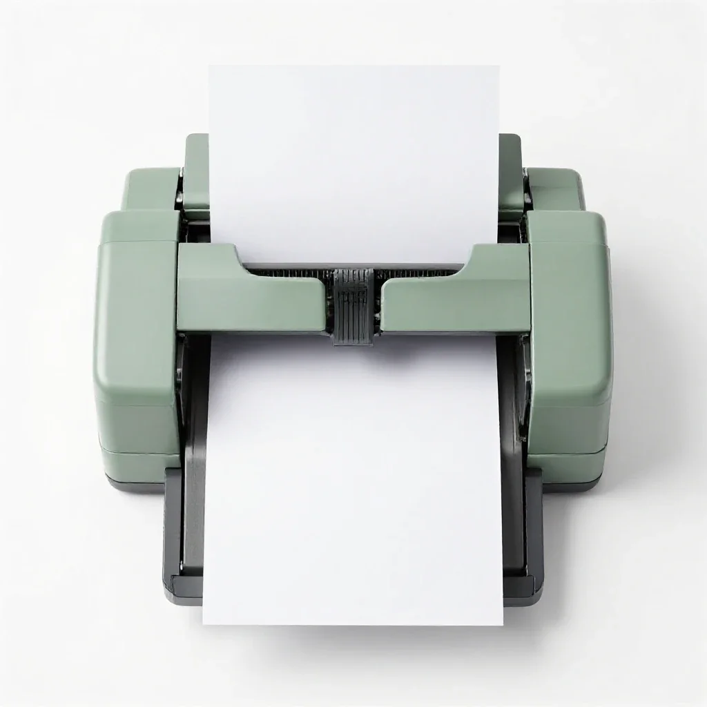 Typesetting machine isolated on a white background