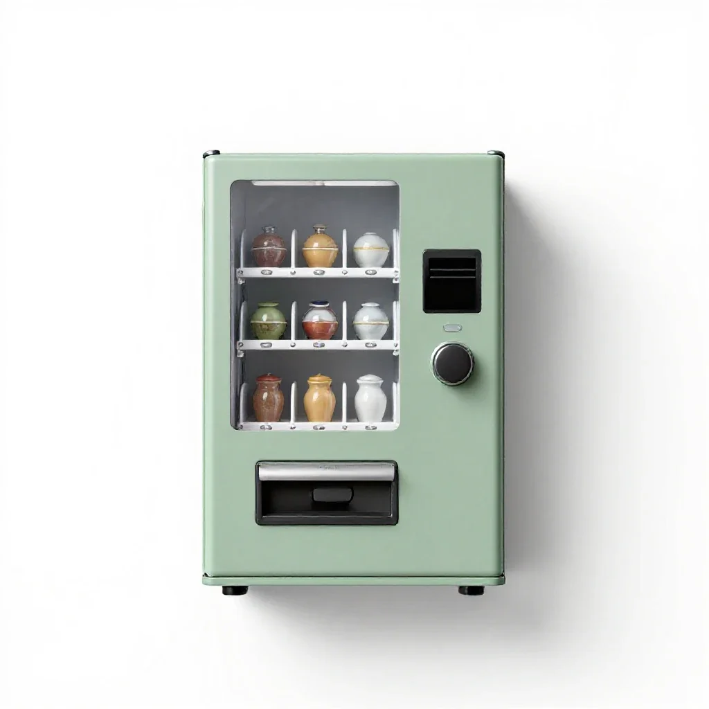 Vending machine isolated on a white background