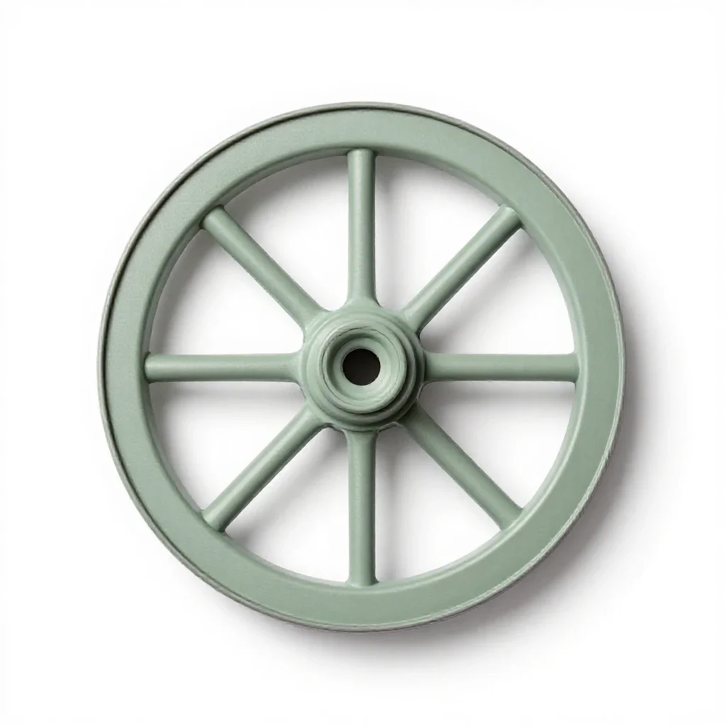 Wagon wheel isolated on a white background