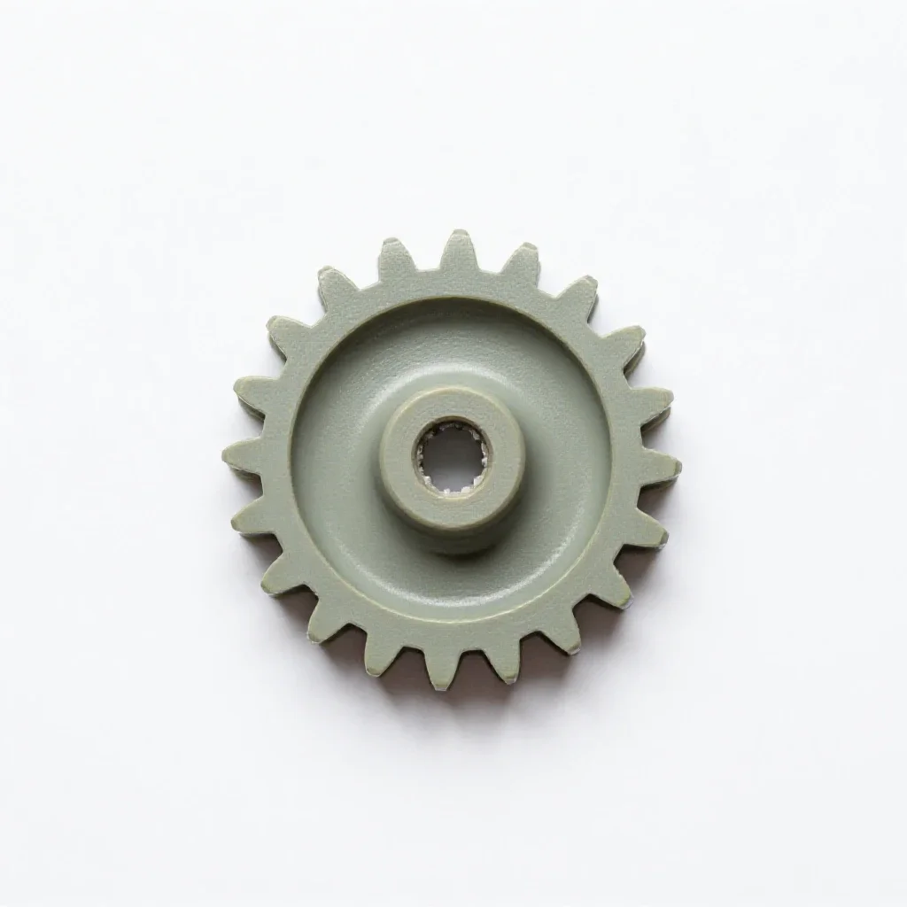 Worm wheel isolated on a white background