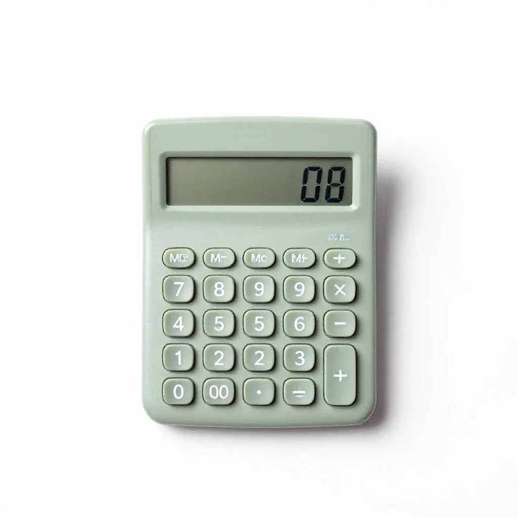 Adding machine isolated on a white background