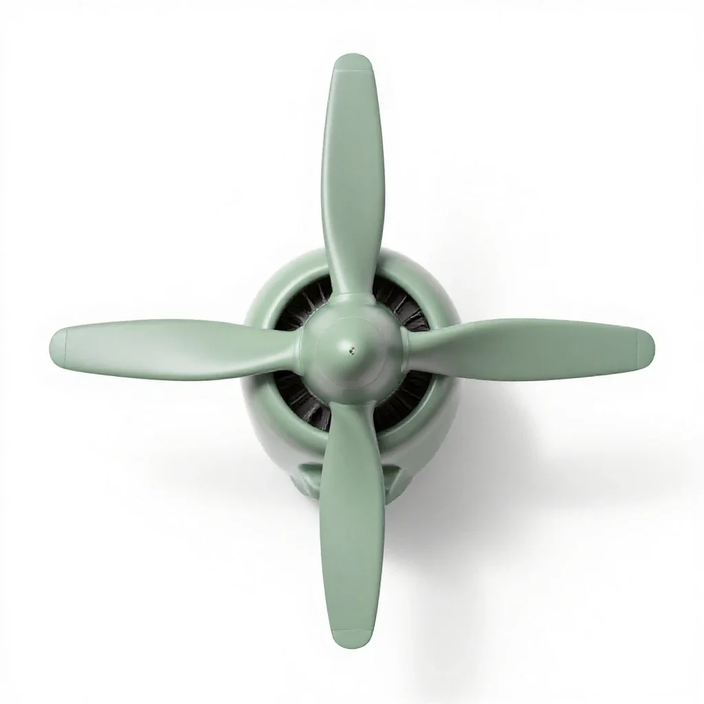 Airplane propeller isolated on a white background