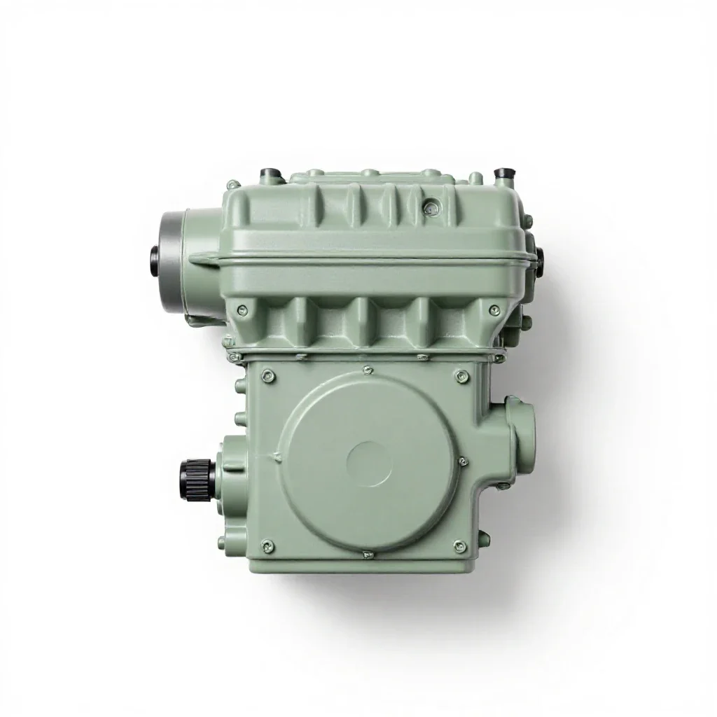 Automobile engine isolated on a white background