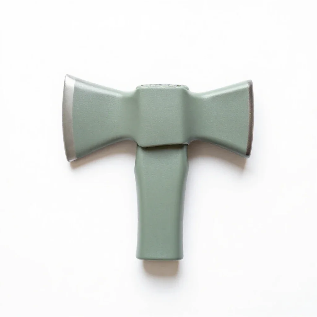 Ax head isolated on a white background