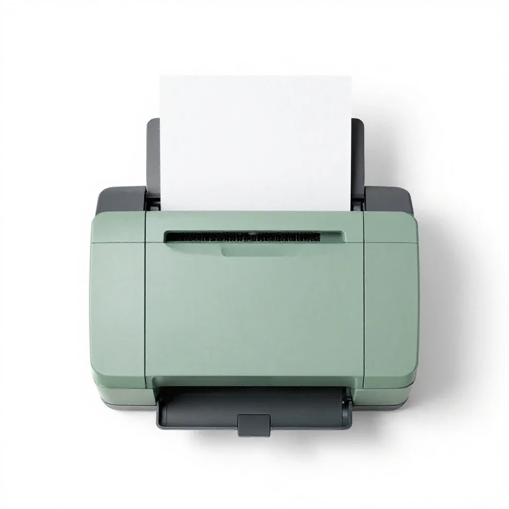 Electrostatic printer isolated on a white background