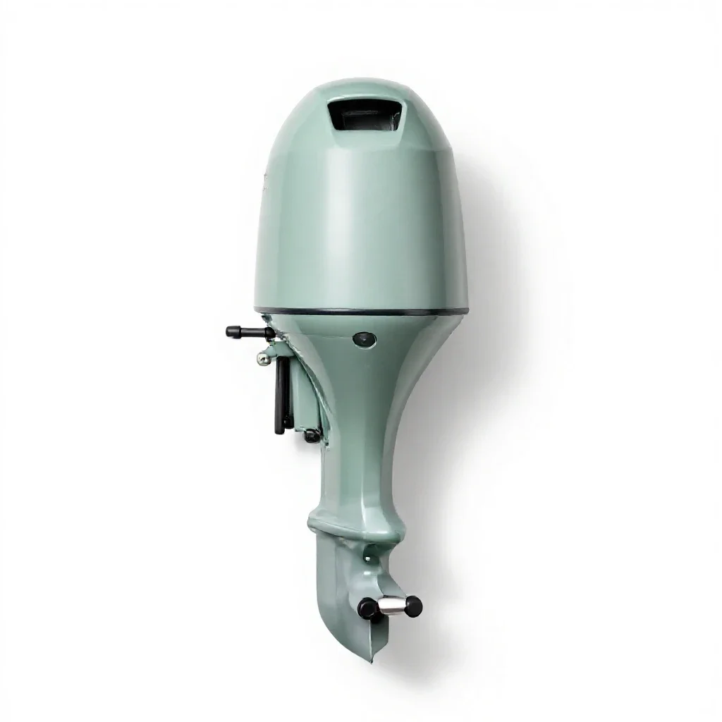 Outboard motor isolated on a white background