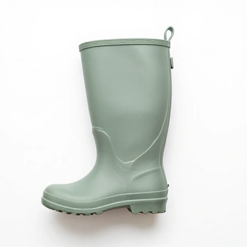 Rubber boot isolated on a white background