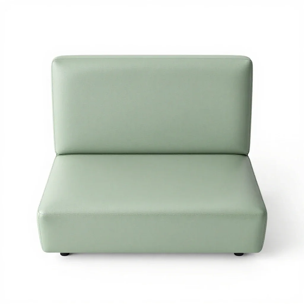 Banquette isolated on a white background