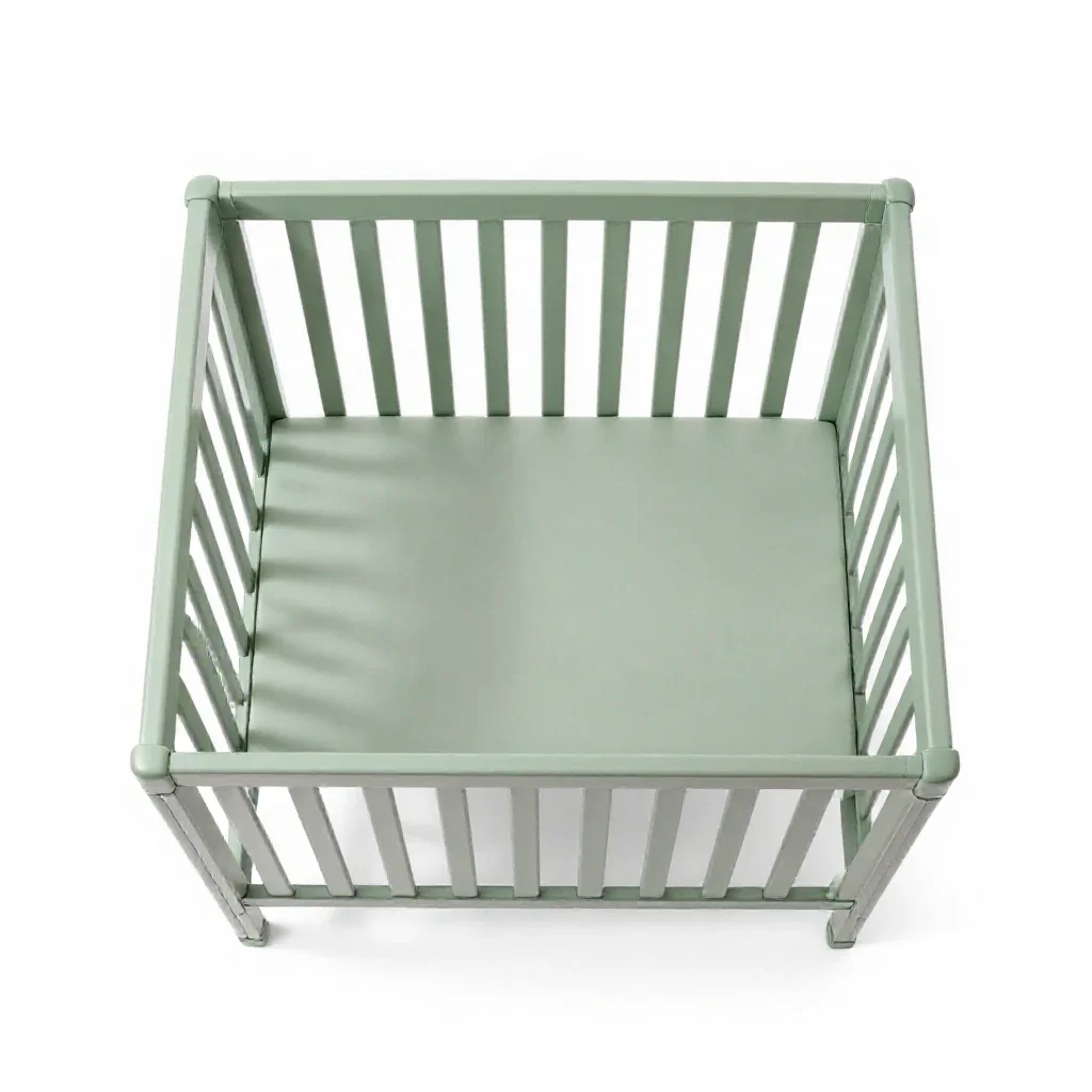 Crib isolated on a white background