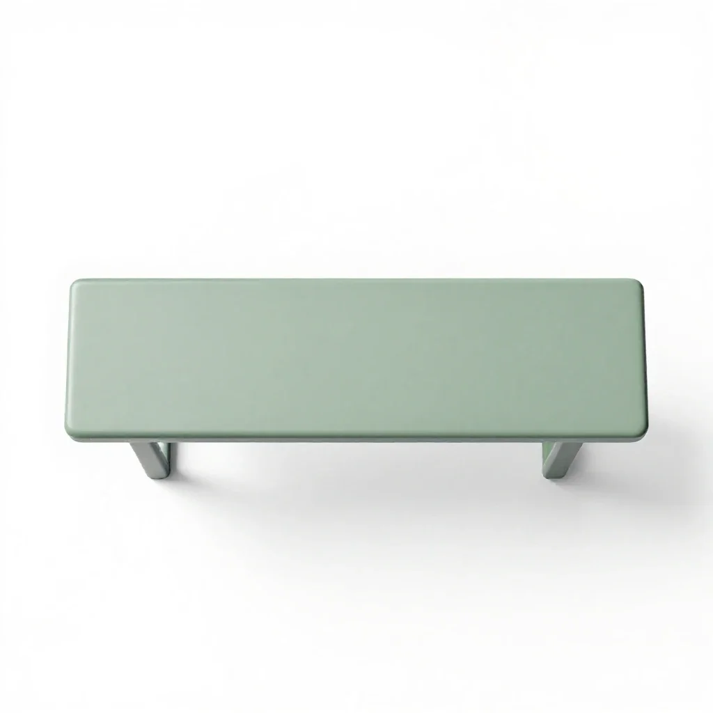 Flat bench isolated on a white background