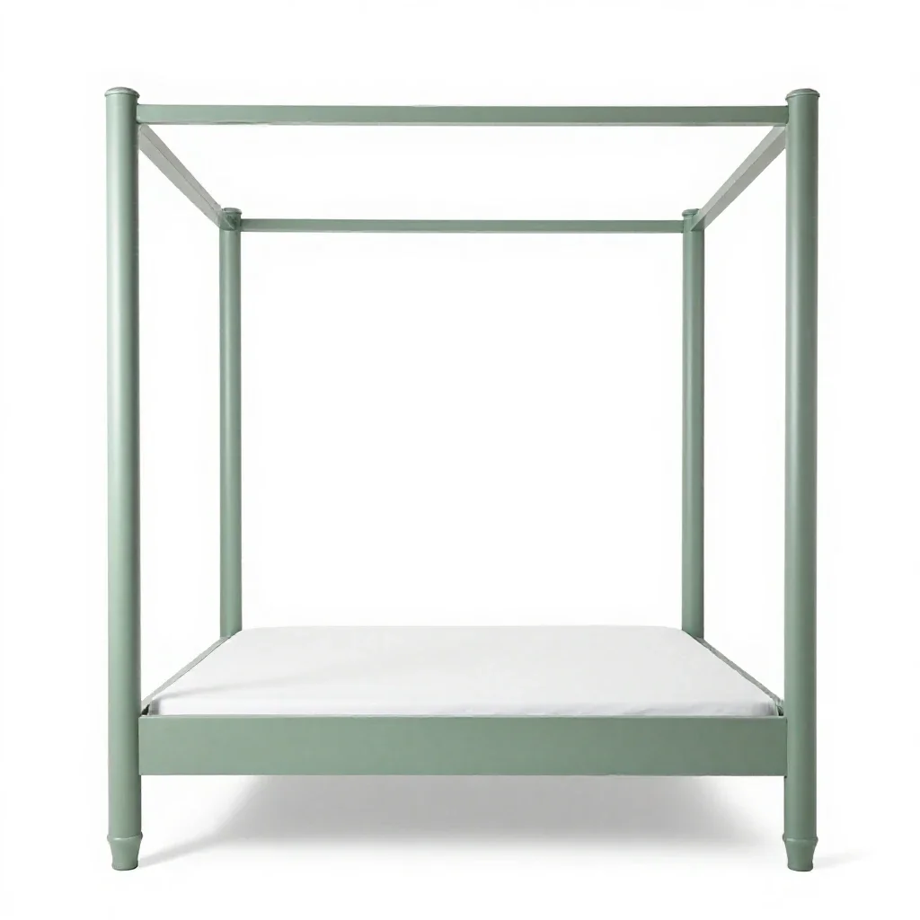 Four-poster isolated on a white background