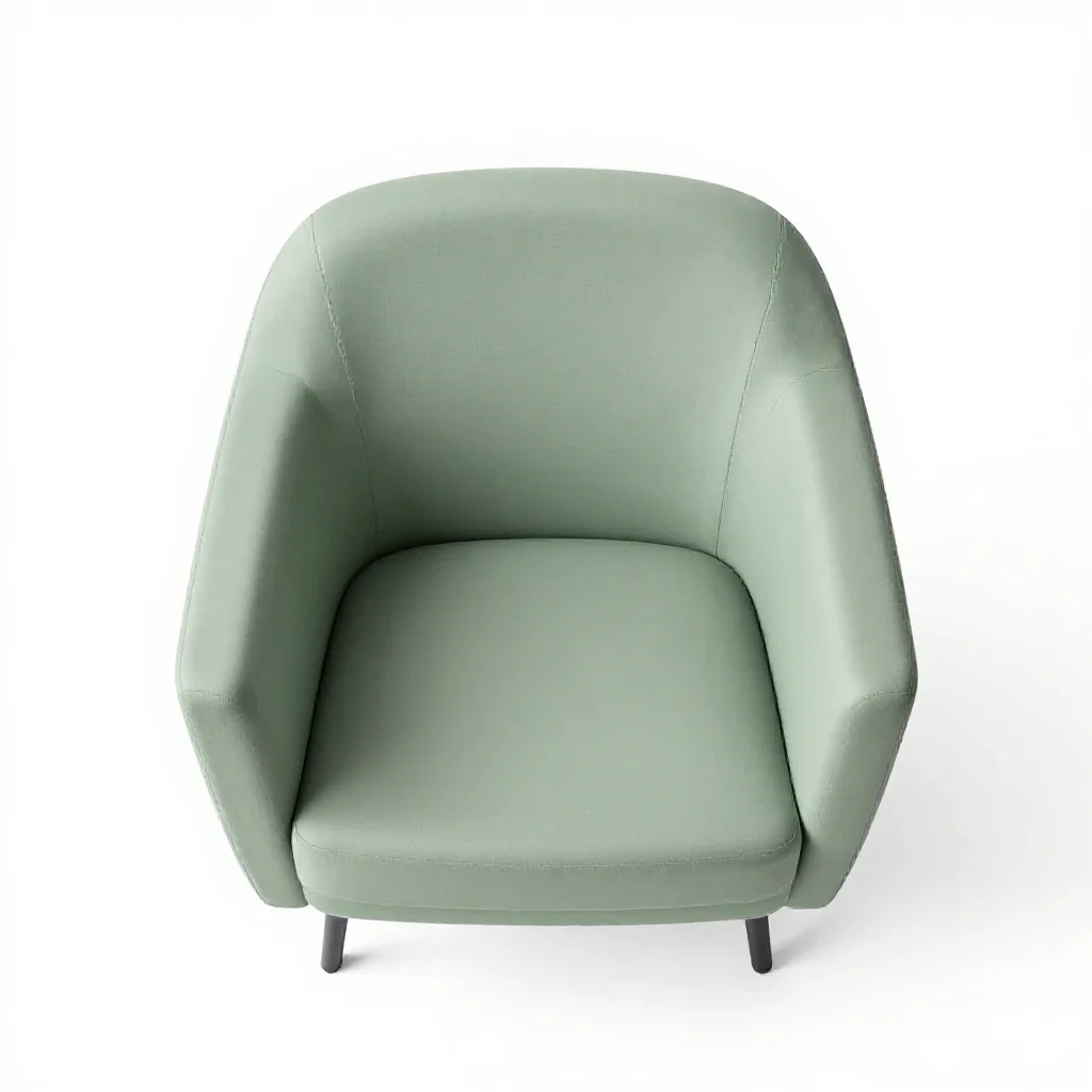 Easy chair isolated on a white background