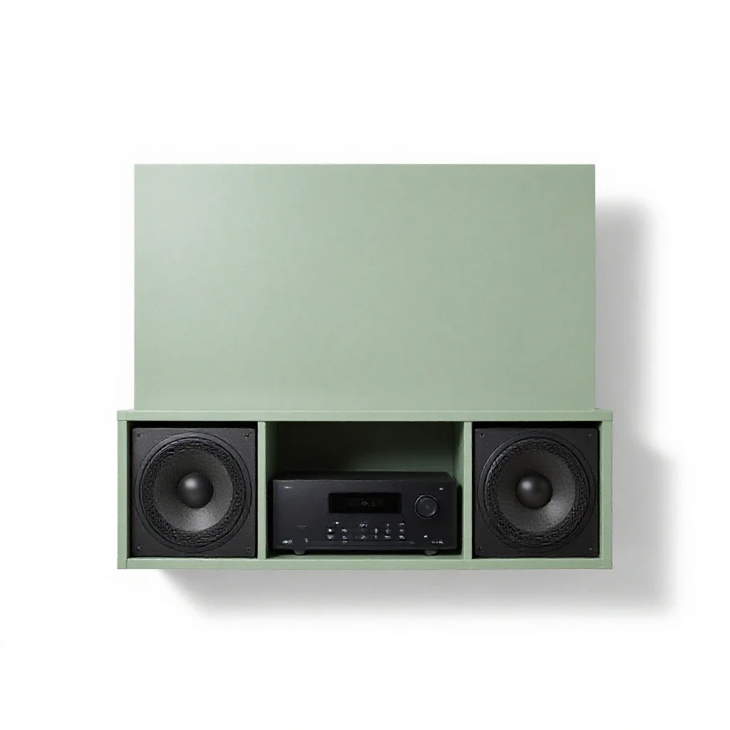 Entertainment center isolated on a white background