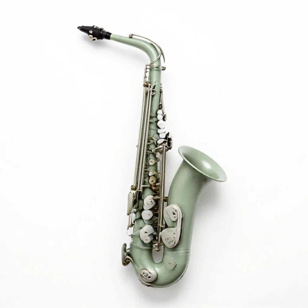 Saxhorn isolated on a white background
