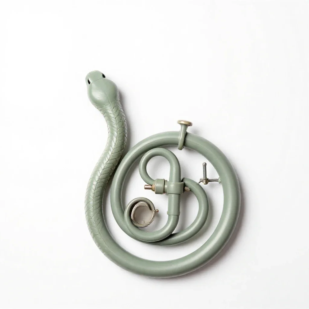Serpent isolated on a white background