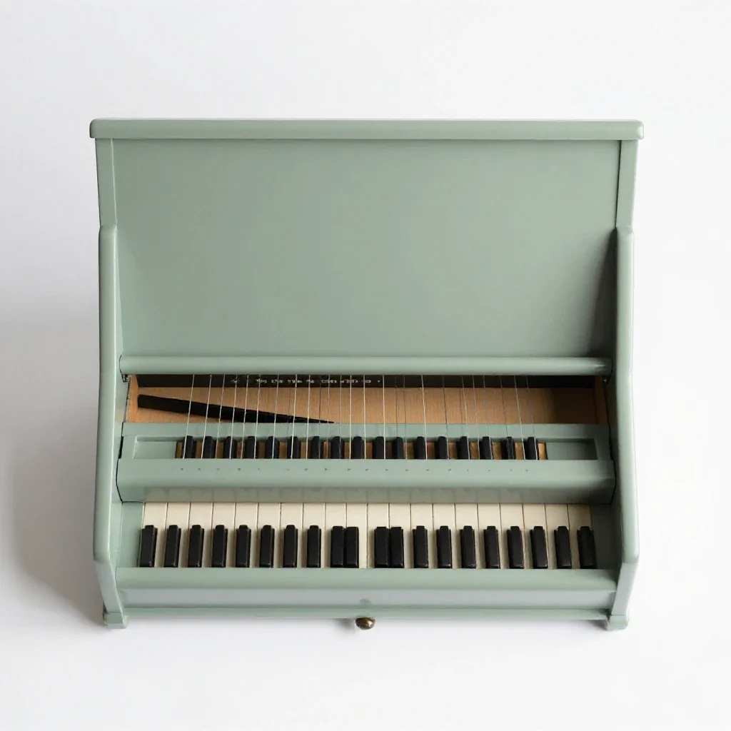 Spinet isolated on a white background