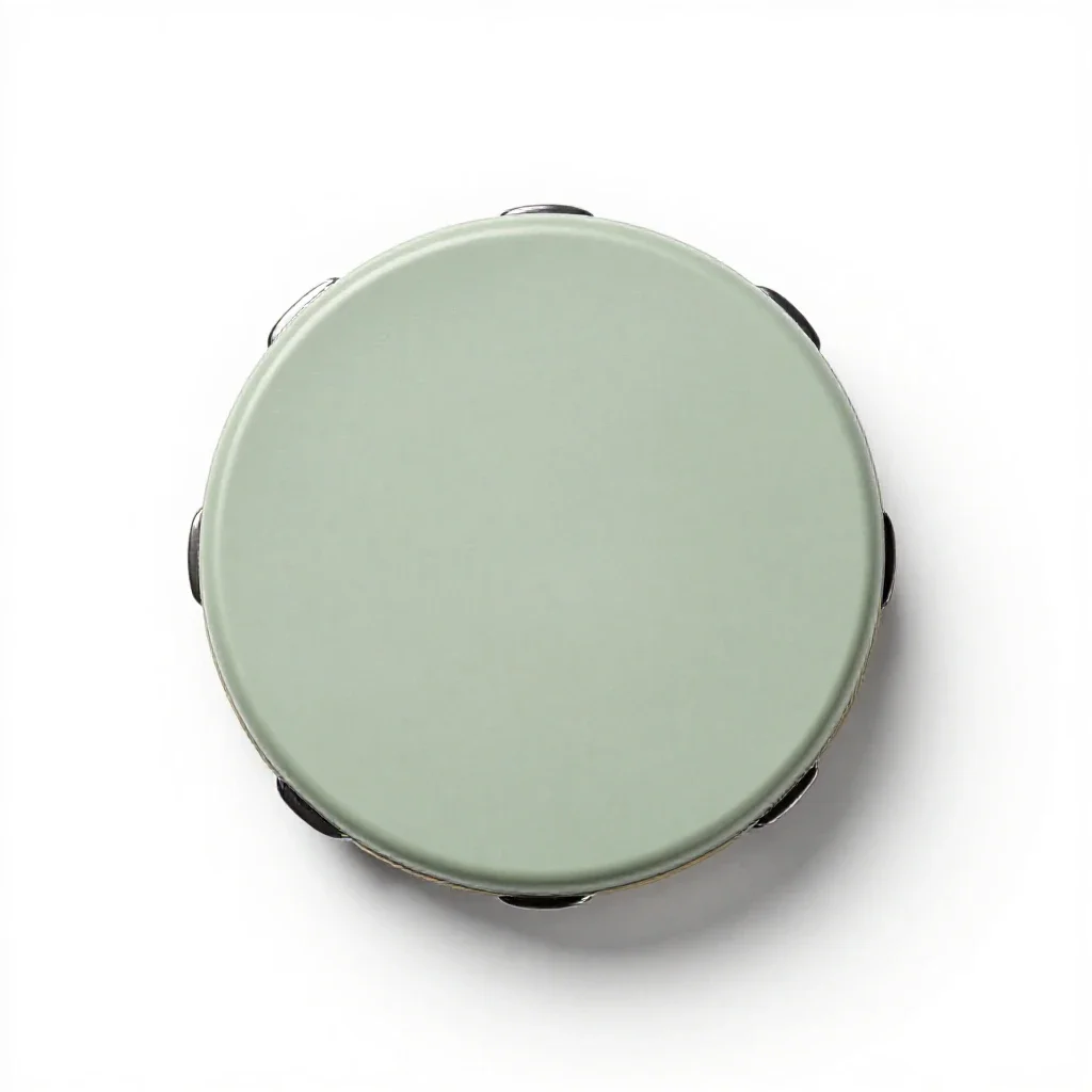 Timbrel isolated on a white background